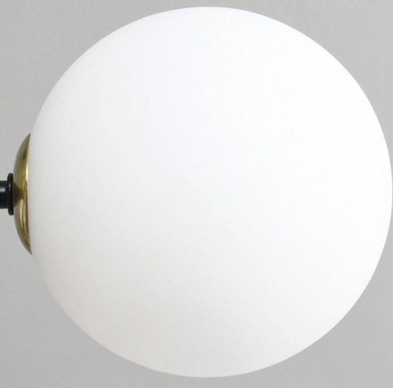 Sleek Glass Globe Pendant Light With LED Bulbs