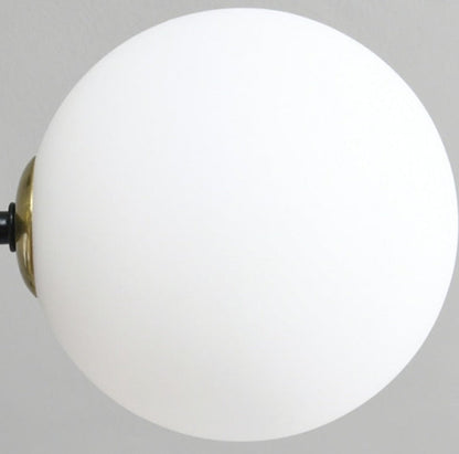 Sleek Glass Globe Pendant Light With LED Bulbs