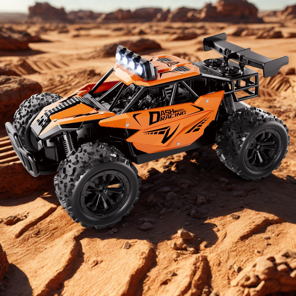 High-Performance Remote Control Car with Alloy Frame – Durable RC Racing Vehicle with LED Headlights 3