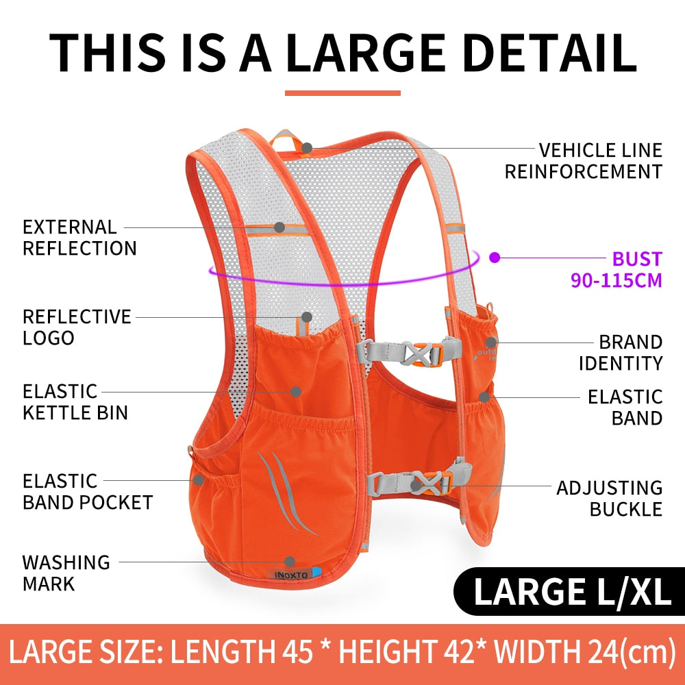 Hike Racer | Breathable Running Backpack with Ergonomic Design – Lightweight Vest for Outdoor Comfort 2