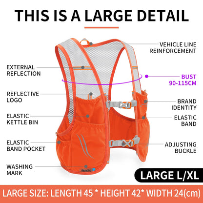 Hike Racer | Breathable Running Backpack with Ergonomic Design – Lightweight Vest for Outdoor Comfort 2