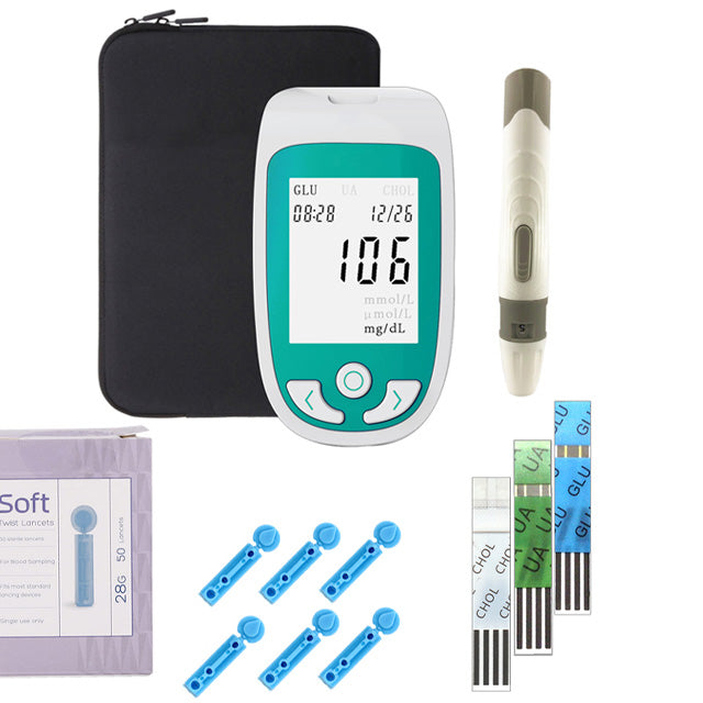 Advanced Health Tracker: Cholesterol, Sugar & Acid Tester