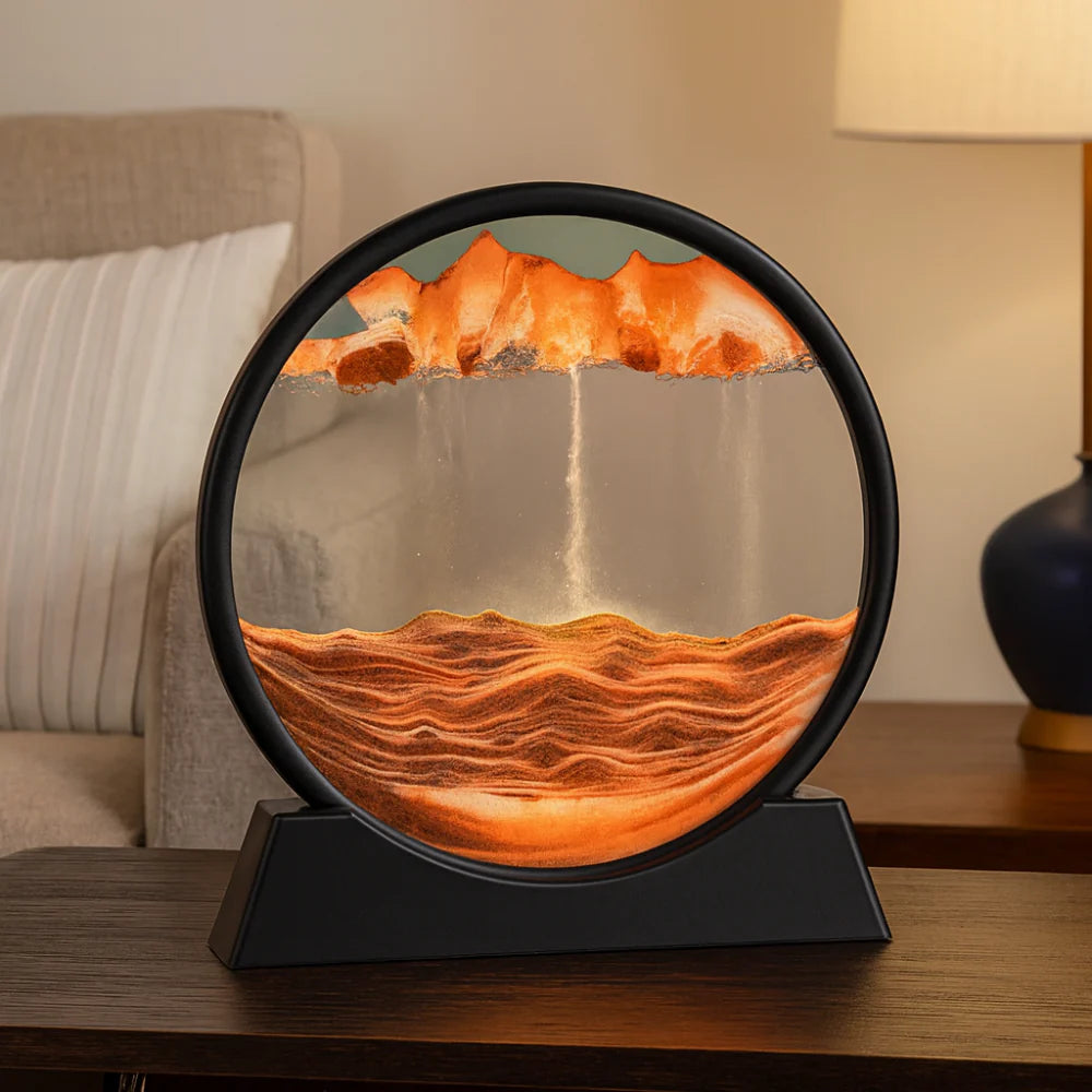 Colorful Kinetic Glass Art Decor Table Centerpiece