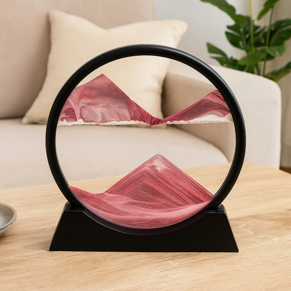 Colorful Kinetic Glass Art Decor Table Centerpiece