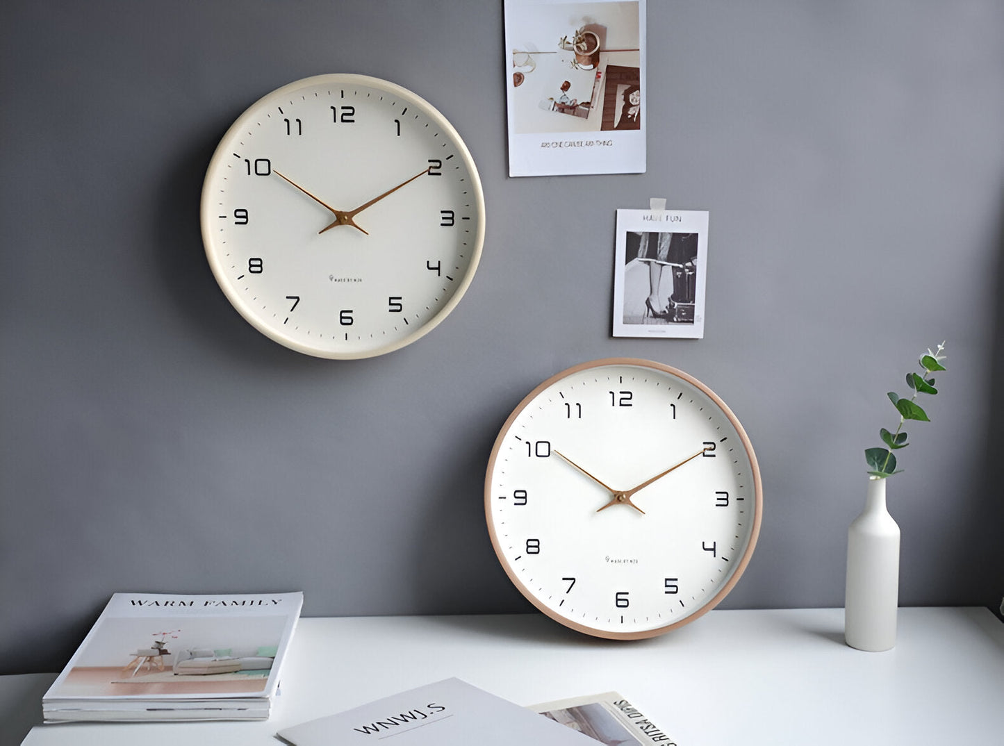 Simple Wooden Wall Clock Design