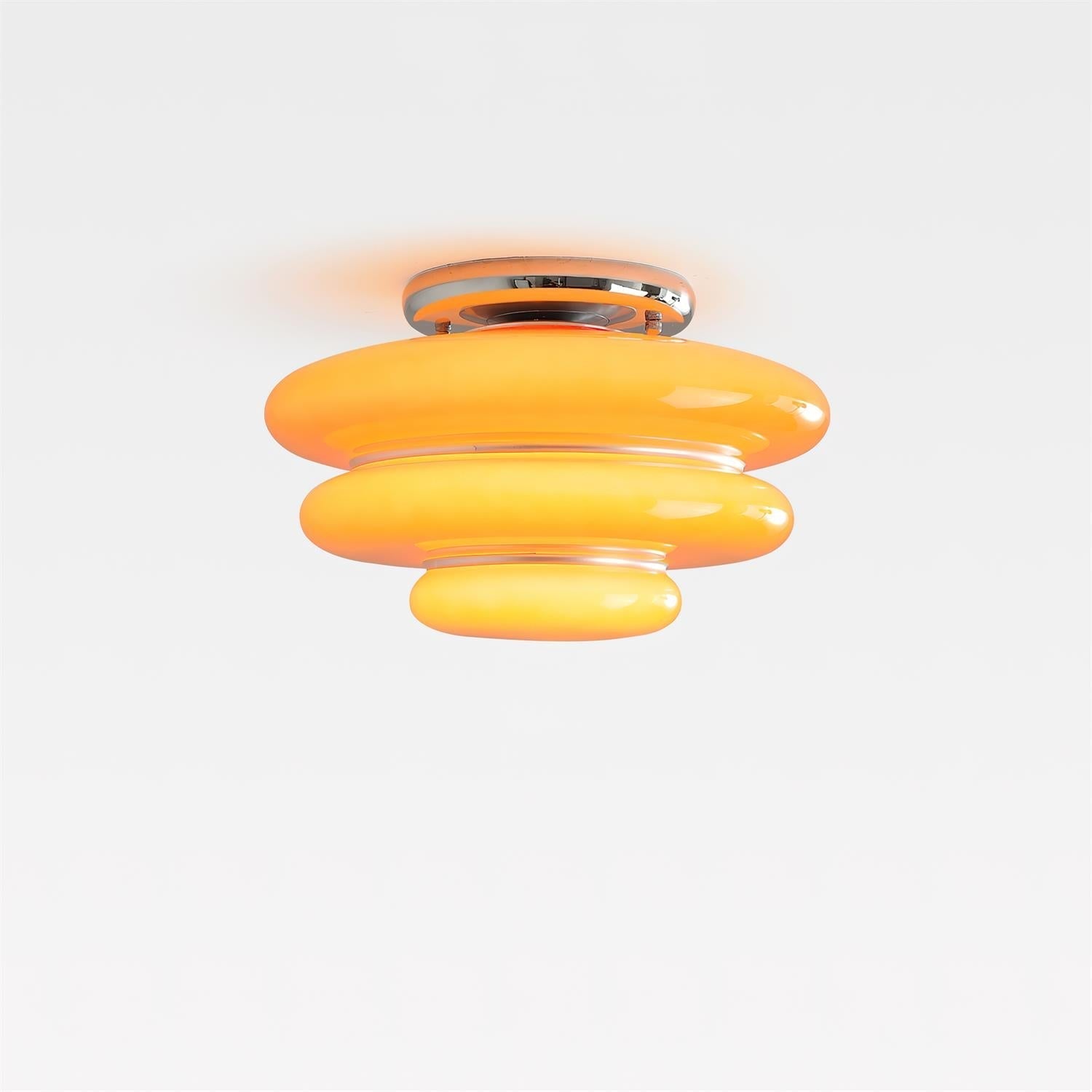 HoneyGlow | Vibrant Retro Glass Ceiling Light Fixture for Dining Room 2
