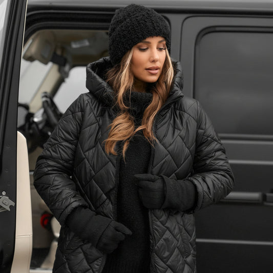 Warm Insulated Hooded Coat for Cold Winter Days - Lusomart