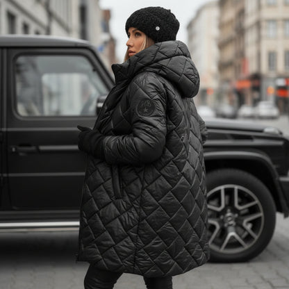 Warm Insulated Hooded Coat for Cold Winter Days