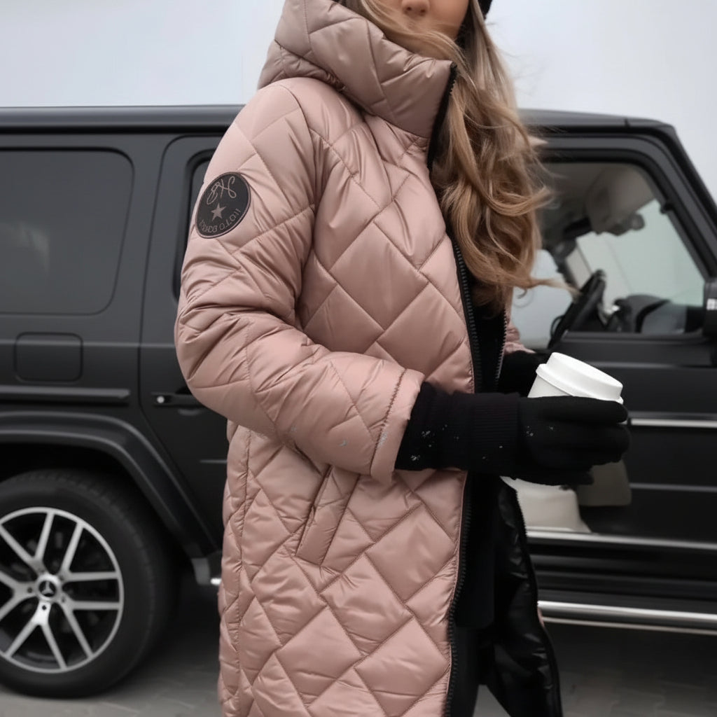 Warm Insulated Hooded Coat for Cold Winter Days