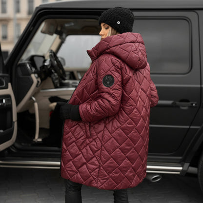 Warm Insulated Hooded Coat for Cold Winter Days