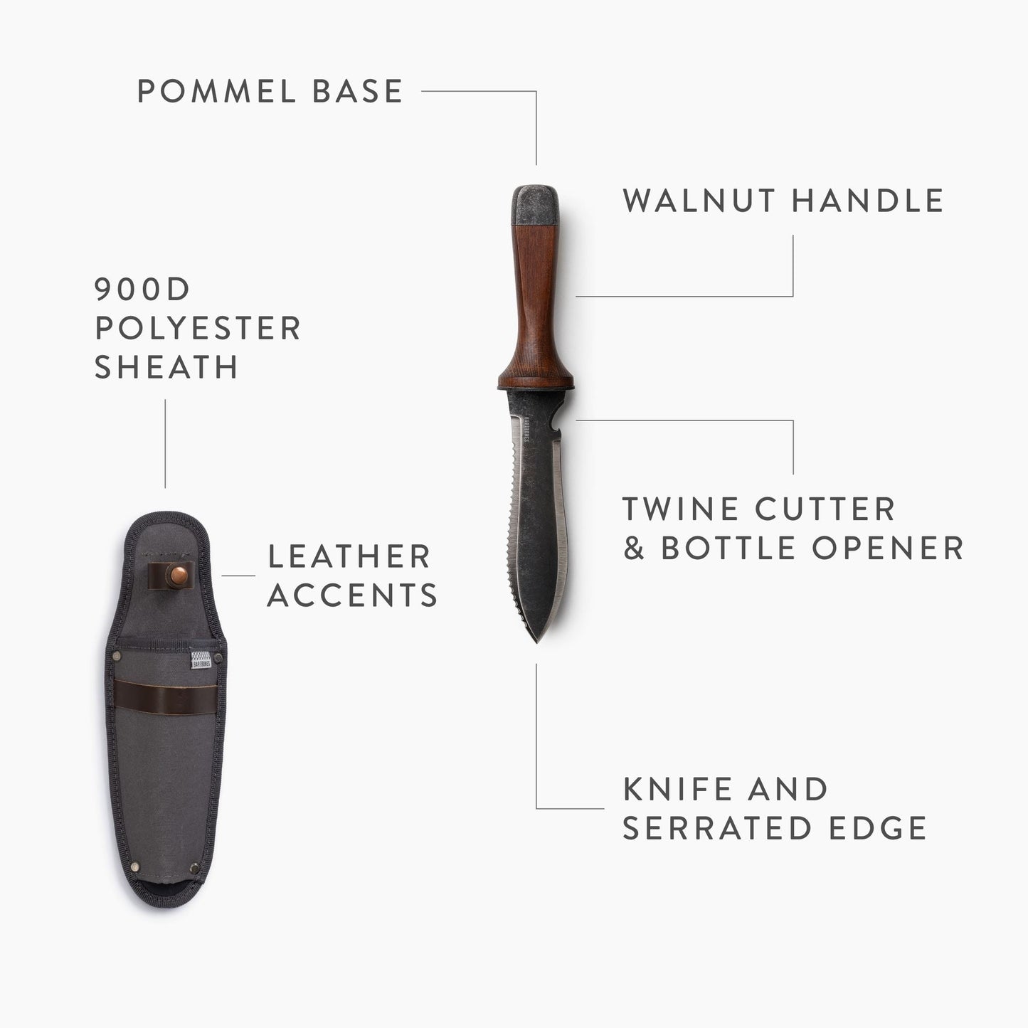 Rugged Outdoor Camping Knife With Comfort Grip Strong Blade