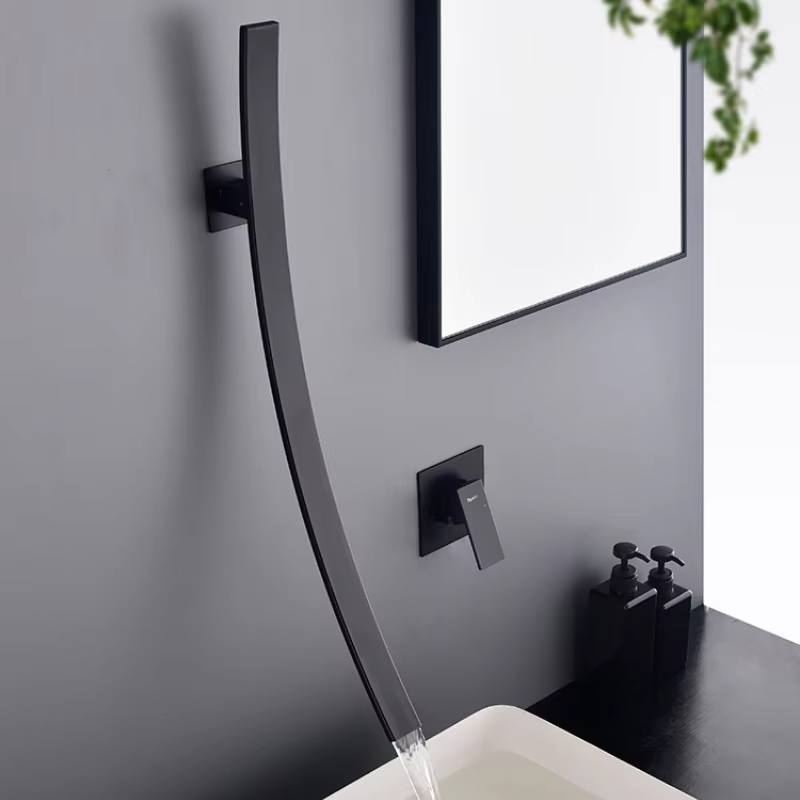 Sleek Low Profile Bathroom Sink Faucet - Lusomart