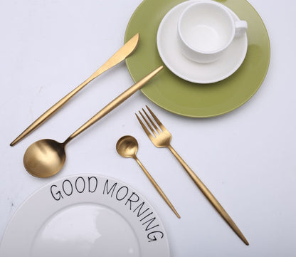 Premium 24pc Stainless Steel Flatware Set