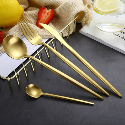 Premium 24pc Stainless Steel Flatware Set
