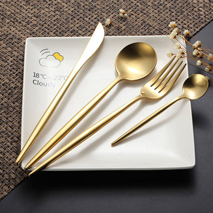 Premium 24pc Stainless Steel Flatware Set