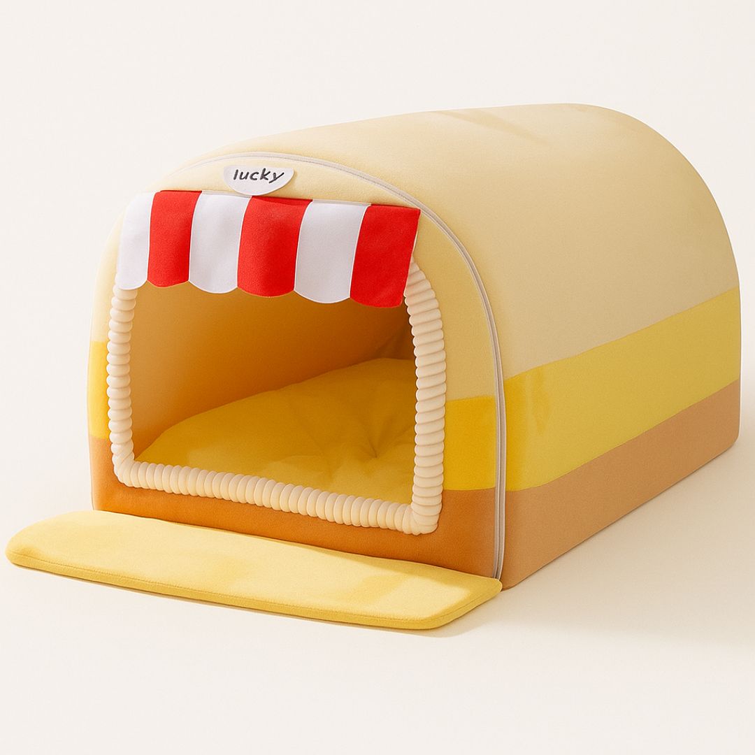 Colorful Hand Painted Dog House - Lusomart