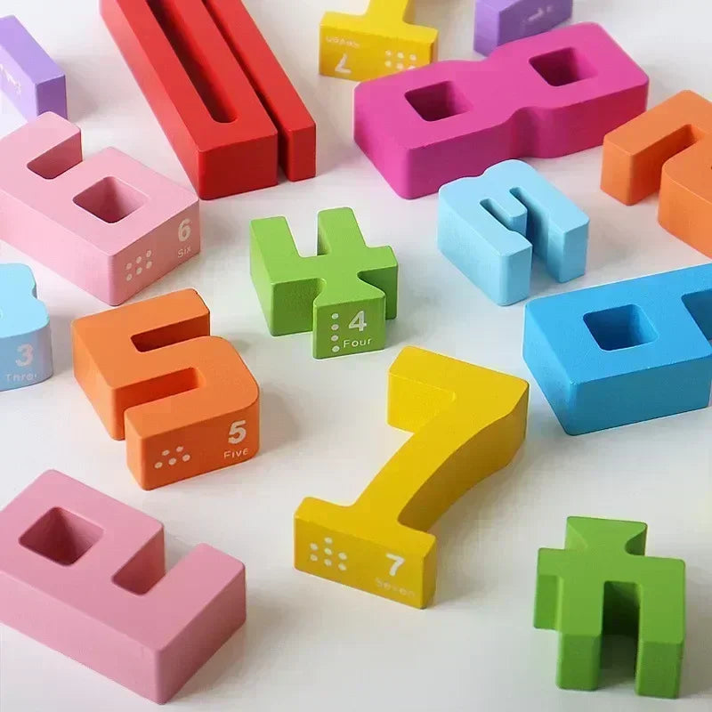 Wooden Learning Blocks for Kids – Creative Toy for Problem Solving and Imagination – Safe and Durable 3