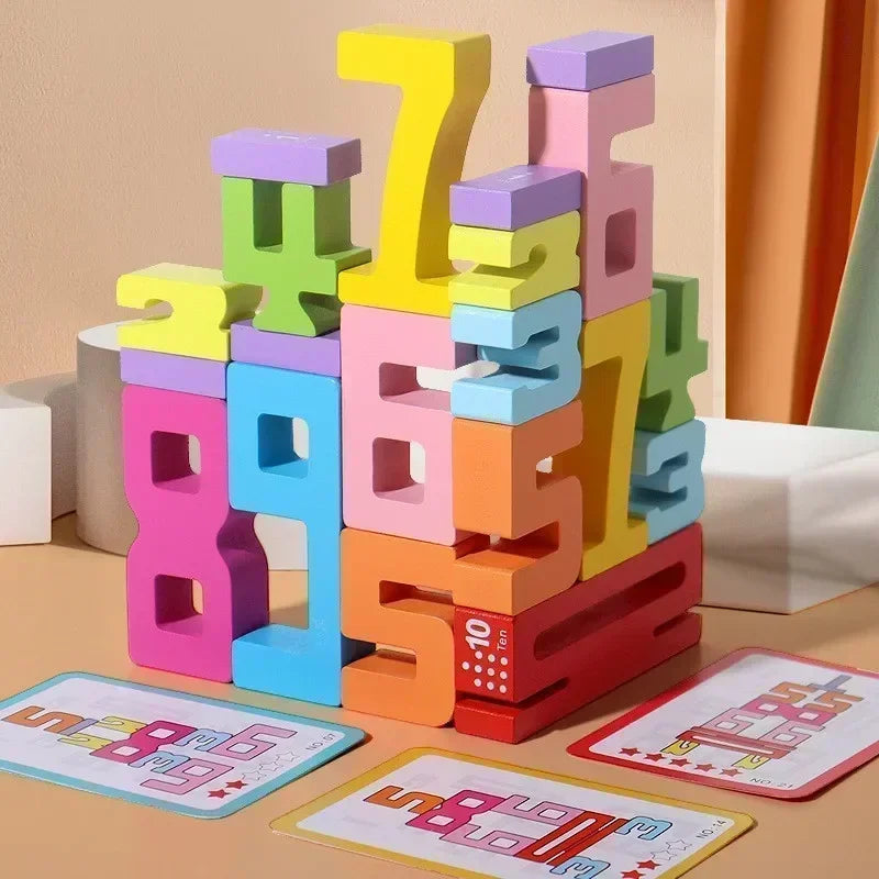 Wooden Learning Blocks for Kids Ages 4-8 - Creative Play and Problem Solving, Safe and Durable Wooden Toy 1