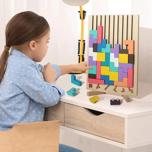 Challenging Wood Brain Teaser Game - Lusomart