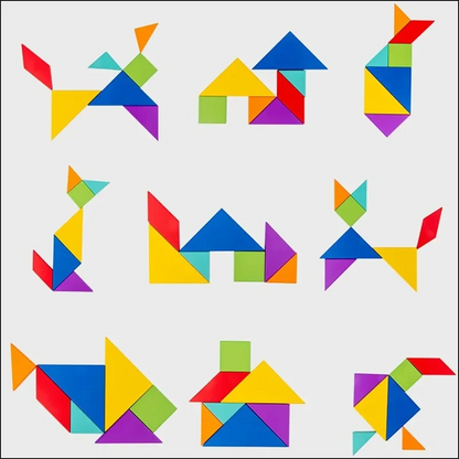 Wooden Tangram Puzzle 37x22 cm – Creative Toy for Kids, Boosts Problem-Solving Skills and Spatial Awareness 4