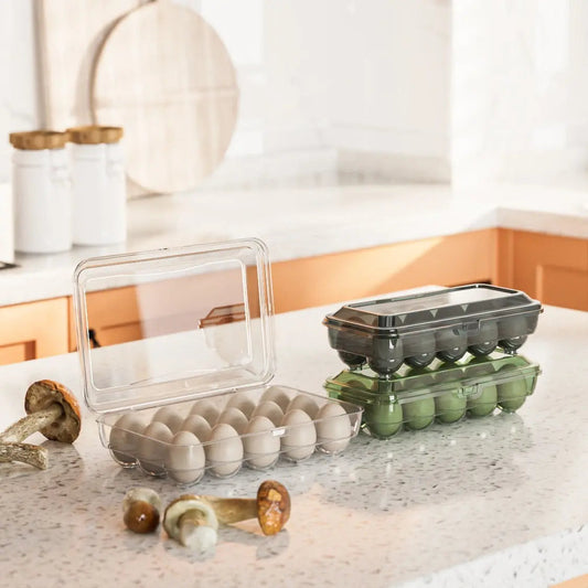 Compact Stackable Plastic Egg Holder - Lusomart