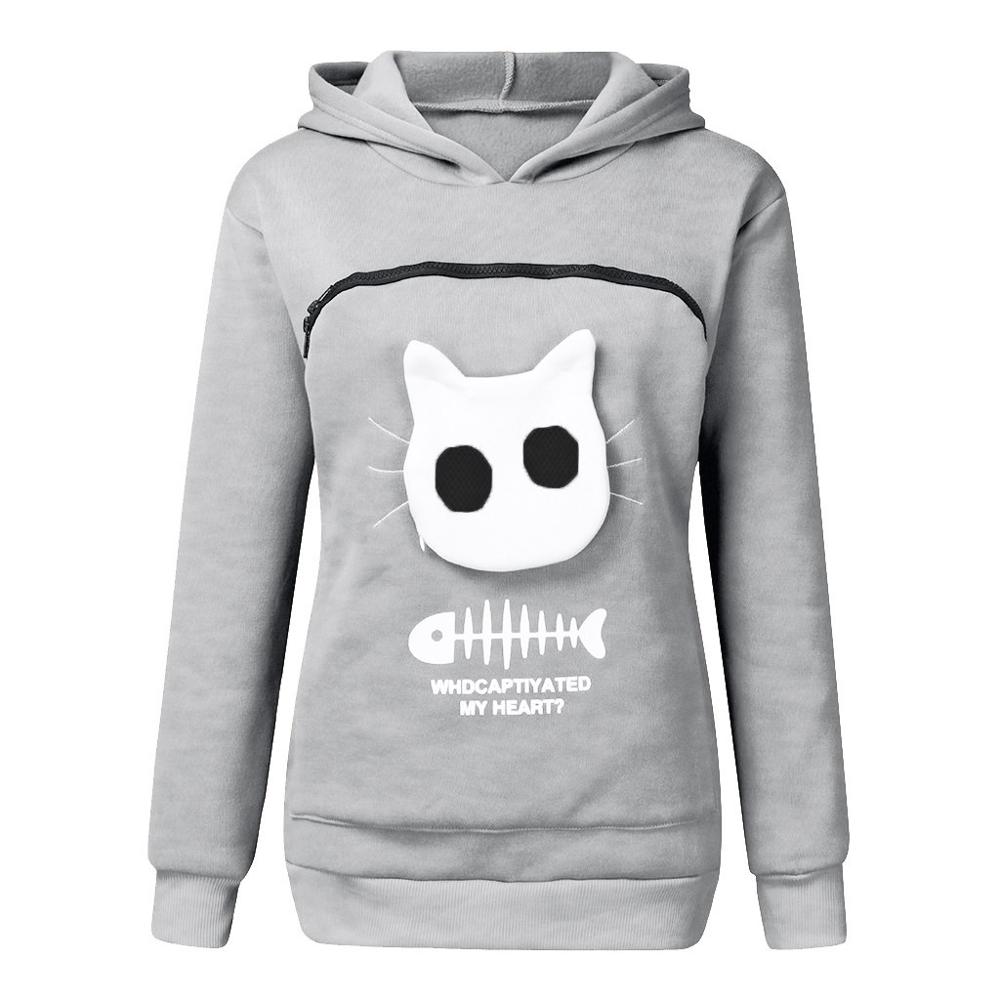Hug Pouch Sweater for Pet Lovers – Cozy Cotton Design with Removable Lining and Kangaroo Pocket 10
