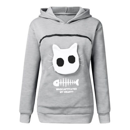 Hug Pouch Sweater for Pet Lovers – Cozy Cotton Design with Removable Lining and Kangaroo Pocket 10