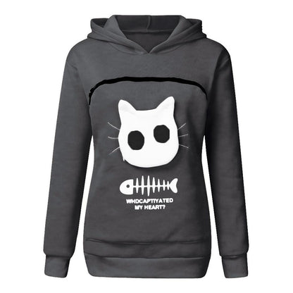 Hug Pouch Sweater for Pet Lovers – Cozy Cotton Design with Removable Lining and Kangaroo Pocket 11