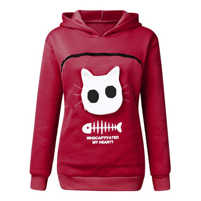 Hug Pouch Sweater for Pet Lovers – Cozy Cotton Design with Removable Lining and Kangaroo Pocket 9