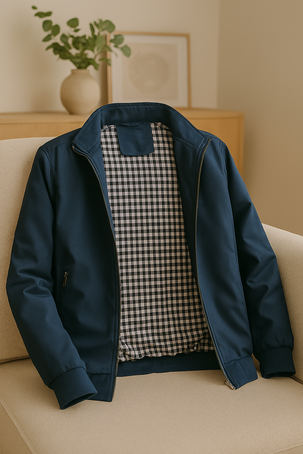 Thin Mens Casual Bomber Jacket For Spring Fall Wear
