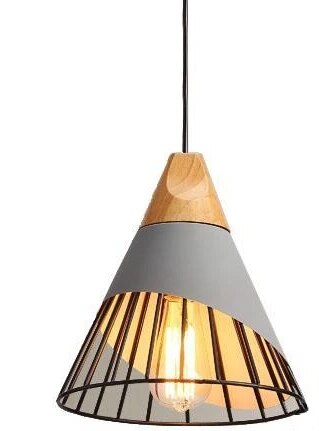 Rustic Wooden Hanging Pendant Lamp