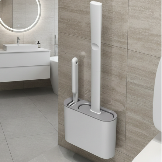 Soft Grip Toilet Brush with Adjustable Wall Mount - Lusomart