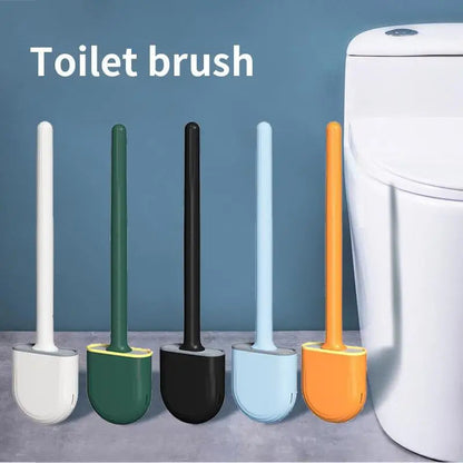 HygieneFlex | Ergonomic Silicone Toilet Brush with Wall Mounted Holder 5
