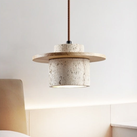 Natural Stone Yellow Pendant Lighting Fixture - Lusomart