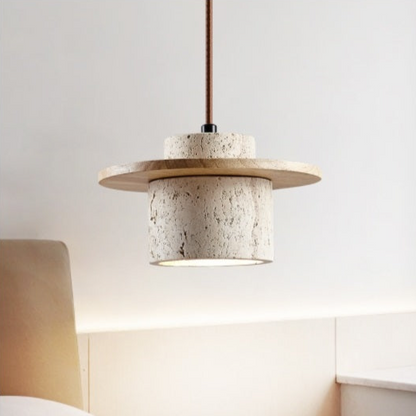 Natural Stone Yellow Pendant Lighting Fixture - Lusomart