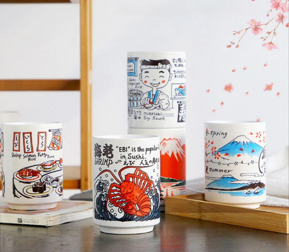Traditional Japanese Ceramic Tea Cups - Lusomart