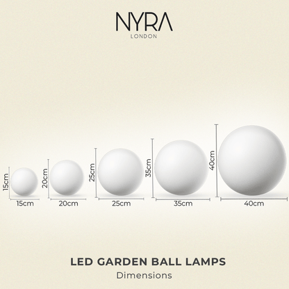 Solar Powered Outdoor Globe Lights