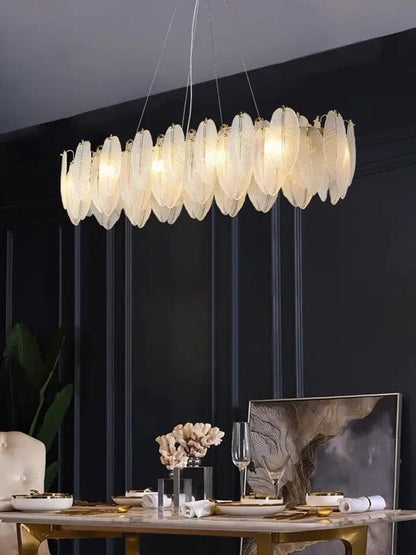 Luxury Feather Crystal Chandelier