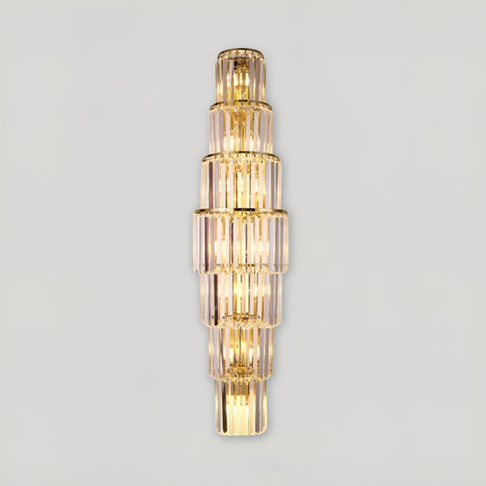 Sparkling Glass LED Wall Light With Soft Glow Effect - Lusomart