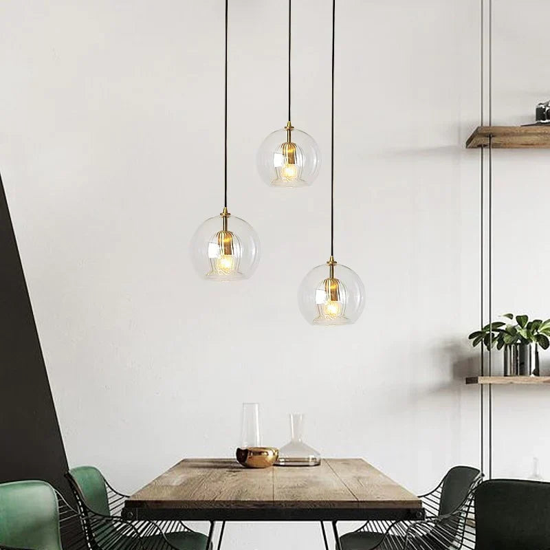 Elegant Clear Drop Pendant