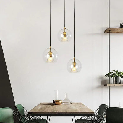 Elegant Clear Drop Pendant