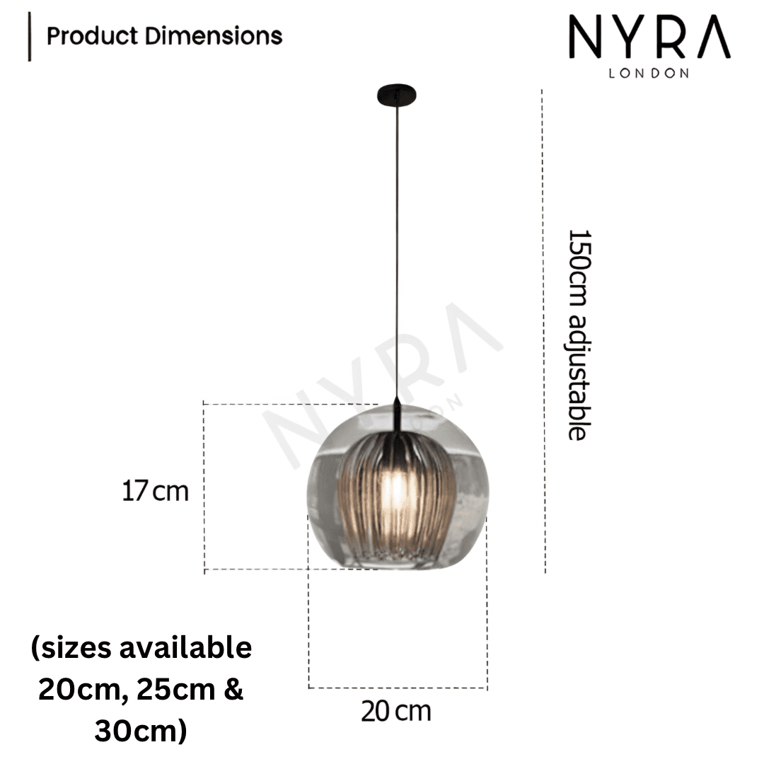 Elegant Clear Drop Pendant