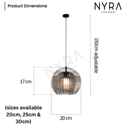 Elegant Clear Drop Pendant