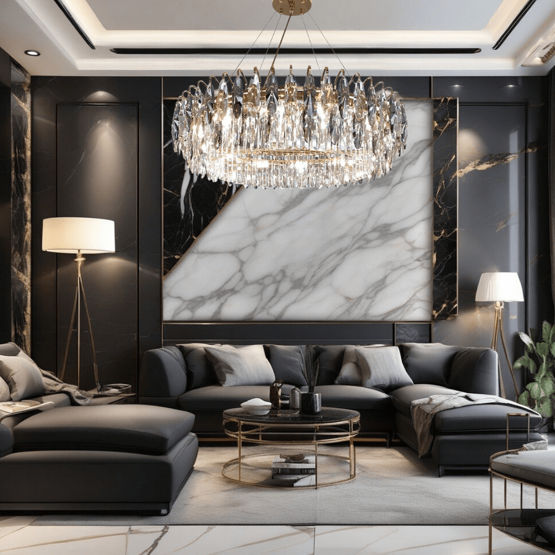 Elegant Crystal Pendant Chandelier - Lusomart