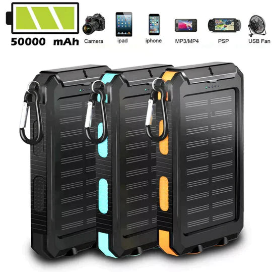 Portable Solar Charger 30000mAh Waterproof Power Bank