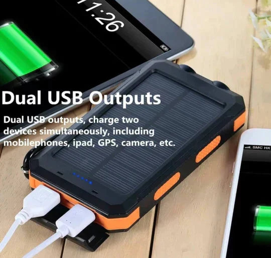Portable Solar Charger 30000mAh Waterproof Power Bank