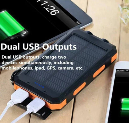 Portable Solar Charger 30000mAh Waterproof Power Bank