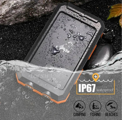Portable Solar Charger 30000mAh Waterproof Power Bank