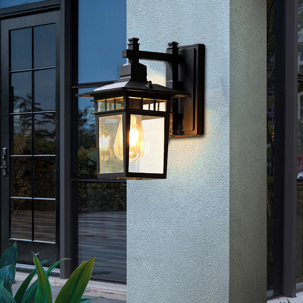 IP44 Rustic Vintage Aluminum Outdoor Wall Lights 1