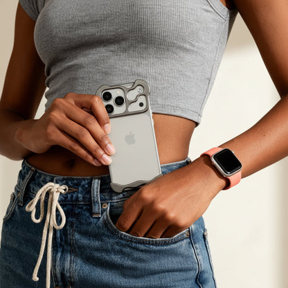 Thin Metal Phone Cover with Strong Magnetic Protection